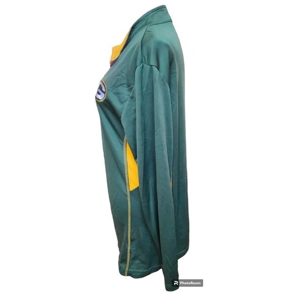 Green Bay Packers 1/4 Zip Poly Shirt Size Medium by Majestic - Picture 5 of 7